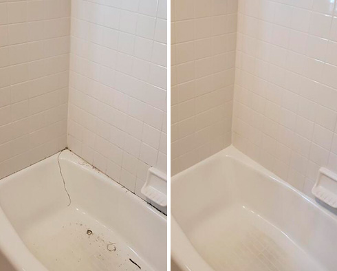 Before and After Our Bathroom Grout Cleaning Services in Roswell, GA