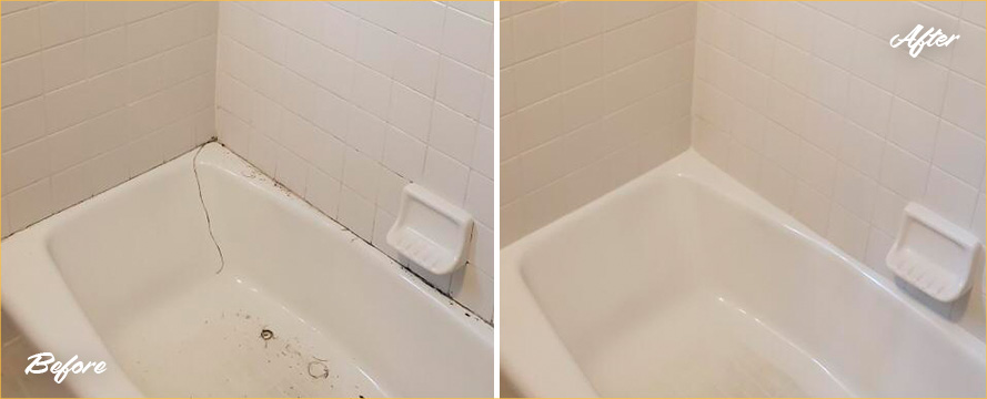 Before and After Our Bathroom Grout Cleaning Services in Roswell, GA