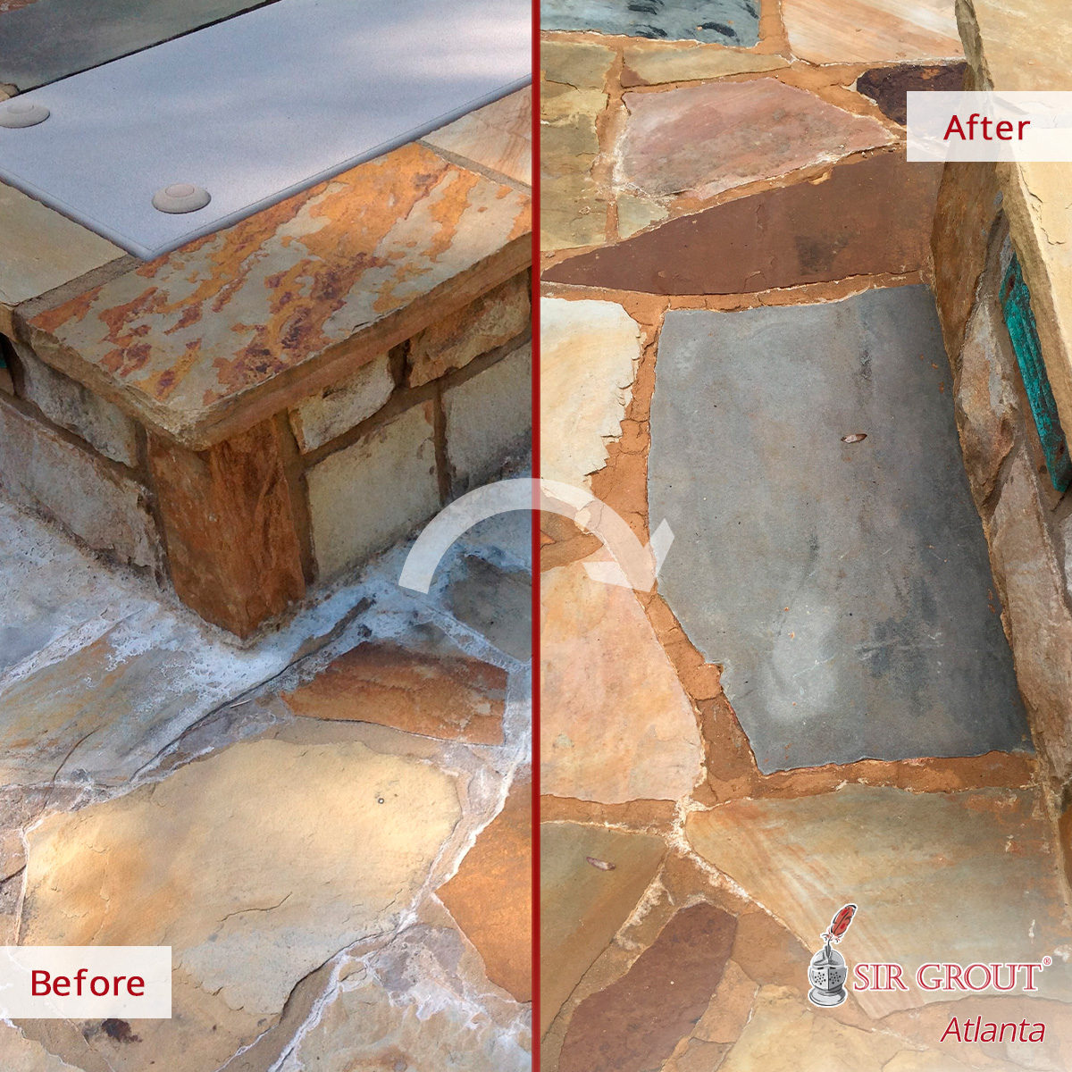 White Residue on Your Flagstone? Here's How a Stone Cleaning Service in