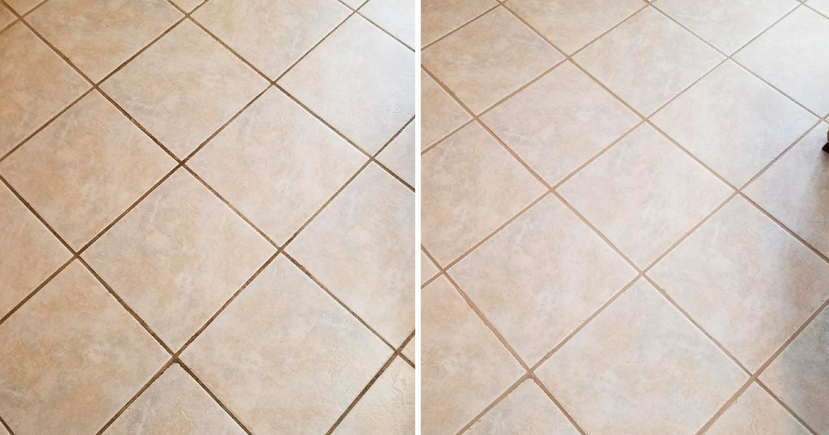 A Grout Cleaning in Atlanta GA Restored a Tile Floor and Boosted the Value of this Home