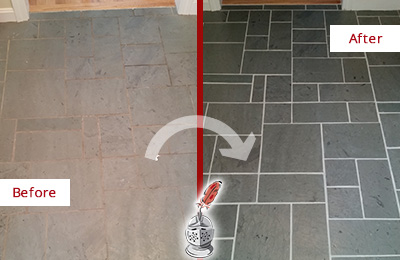 Residential Slate Cleaning And Sealing Sir Grout Atlanta