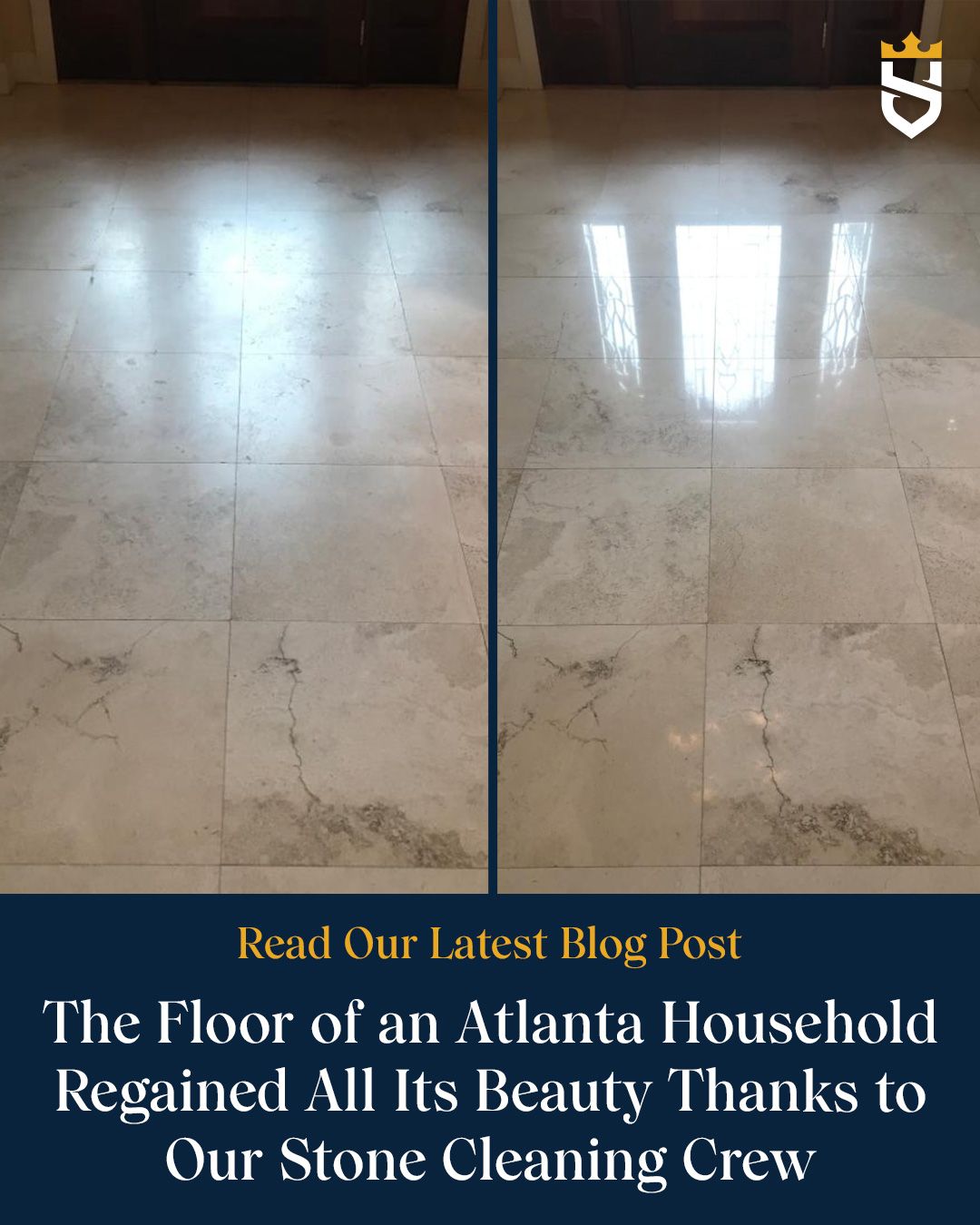 The Floor of an Atlanta Household Regained All Its Beauty Thanks to Our Stone Cleaning Crew